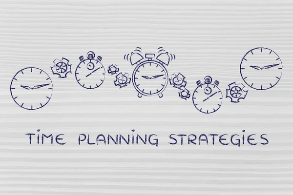 Koncept času plánováním strategie — Stock fotografie