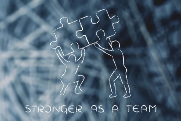 Stärker als Team — Stockfoto