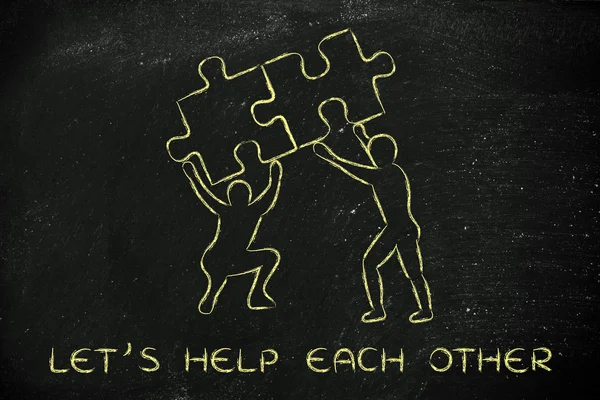 Pojęcie Pomóżmy sobie nawzajem — Zdjęcie stockowe