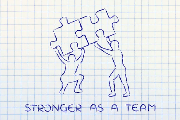 Concepto de más fuerte como un equipo — Foto de Stock