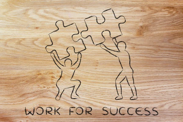 Koncepcja pracy na sukces — Zdjęcie stockowe