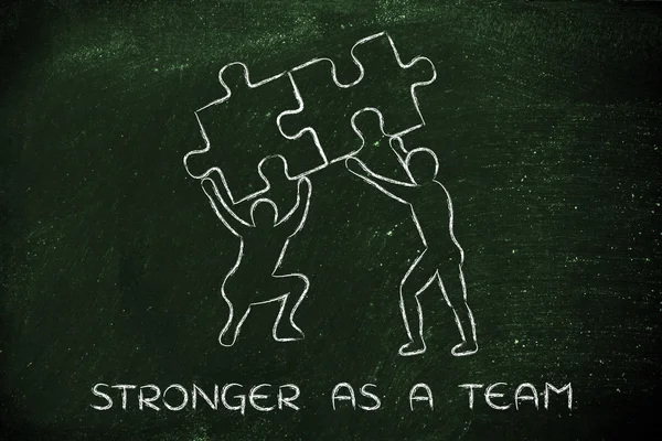 Conceito de mais forte como uma equipe — Fotografia de Stock