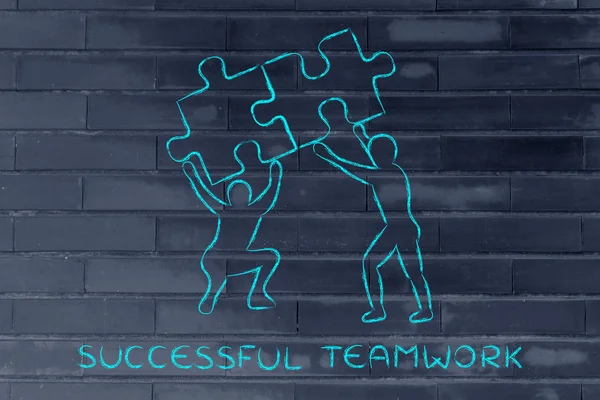 Konzept erfolgreicher Teamarbeit — Stockfoto