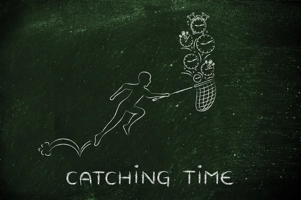 Concept of catching time — Stock Photo, Image
