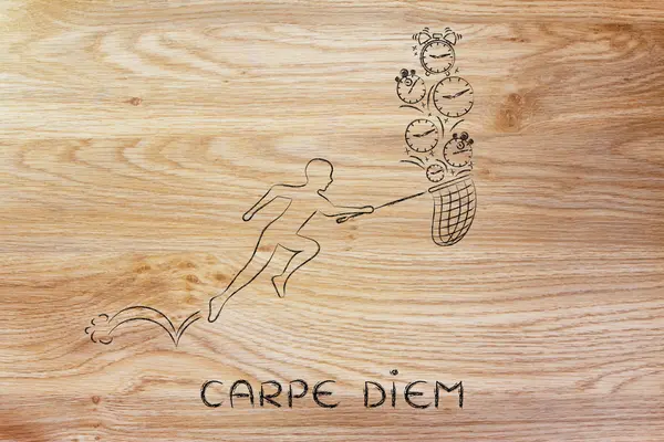 Concept of carpe diem — Stock Photo, Image