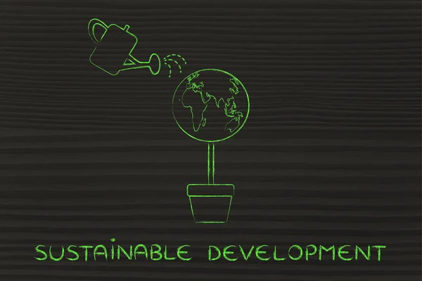 Concept of sustainable development — Stock Photo, Image