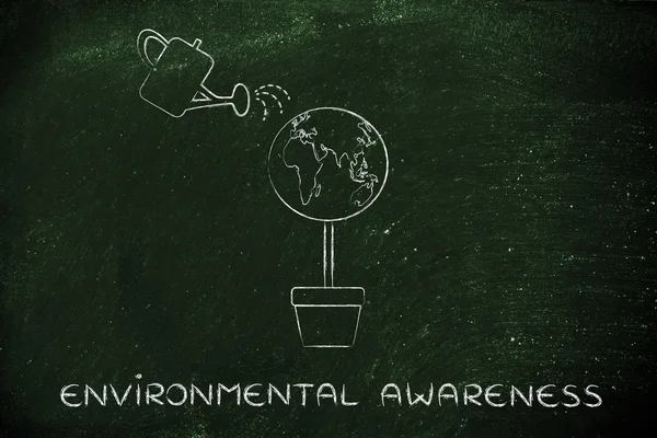 Conceito de consciência ambiental — Fotografia de Stock