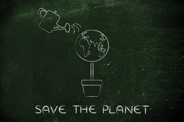 Concept of save the planet — Stock Photo, Image