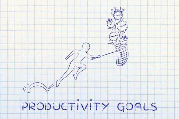 Konzept der Produktivitätsziele — Stockfoto