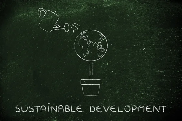Koncepcja zrównoważonego rozwoju — Zdjęcie stockowe