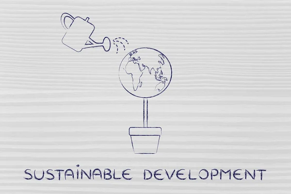 Concept of sustainable development — Stock Photo, Image