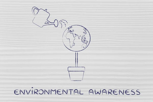 Concepto de conciencia ambiental — Foto de Stock