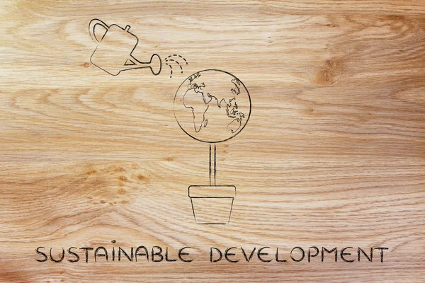 持続可能な開発の概念 — ストック写真
