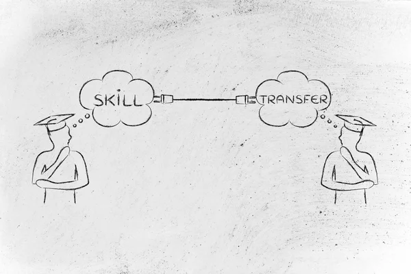 Concepto de transferencia de habilidades — Foto de Stock