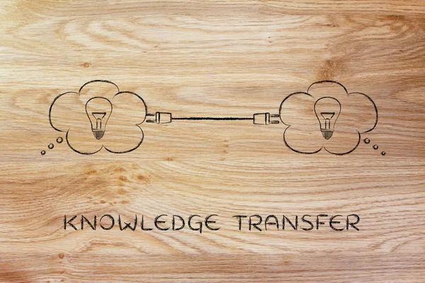 Concepto de transferencia de conocimientos — Foto de Stock
