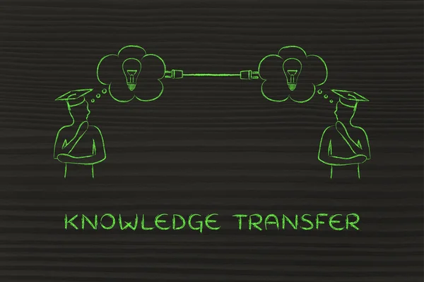 Concepto de transferencia de conocimientos — Foto de Stock