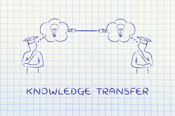 Concepto de transferencia de conocimientos — Foto de Stock