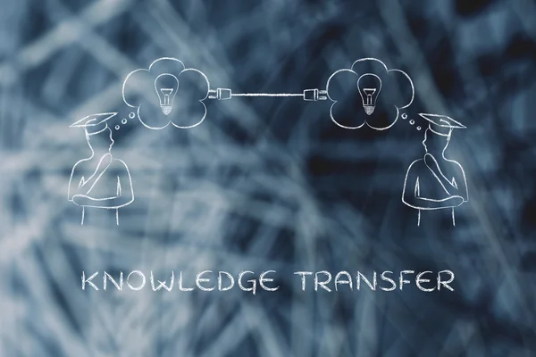 Bilgi transferi kavramı — Stok fotoğraf