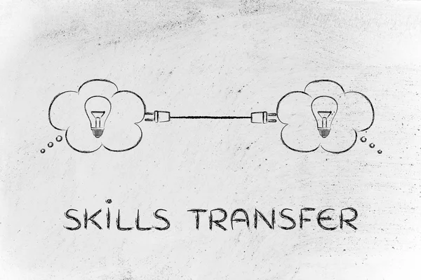 Concetto di trasferimento di competenze — Foto Stock