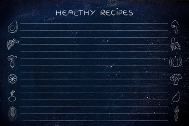 sağlıklı yemek tarifleri şablonu