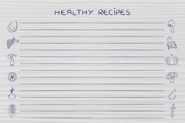 sağlıklı yemek tarifleri şablonu