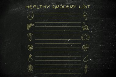 sağlıklı bakkal liste şablonu