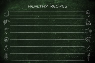 sağlıklı yemek tarifleri şablonu
