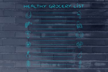 sağlıklı bakkal liste şablonu