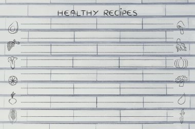 sağlıklı yemek tarifleri şablonu