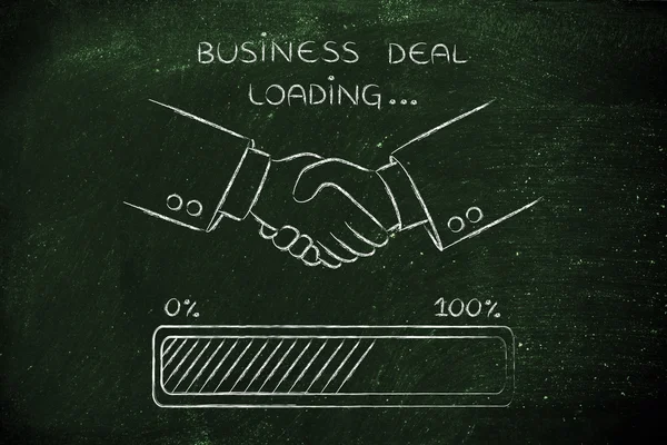 Concept of business deal loading — Stock Photo, Image