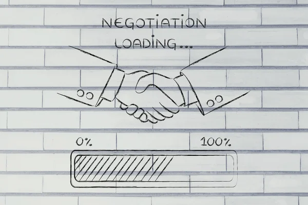 Concepto de carga de negociación —  Fotos de Stock