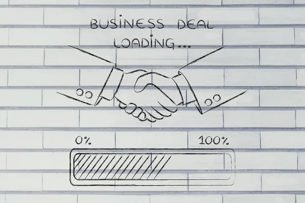 Concept of business deal loading — Stock Photo, Image