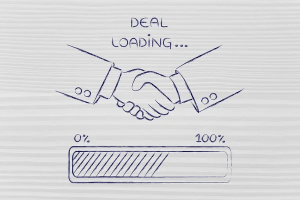 Concept of deal loading — Stock Photo, Image