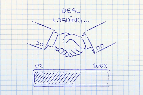 Concept of deal loading — Stock Photo, Image