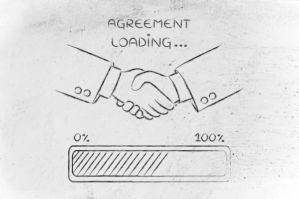 Concept of agreement loading — Stock Photo, Image