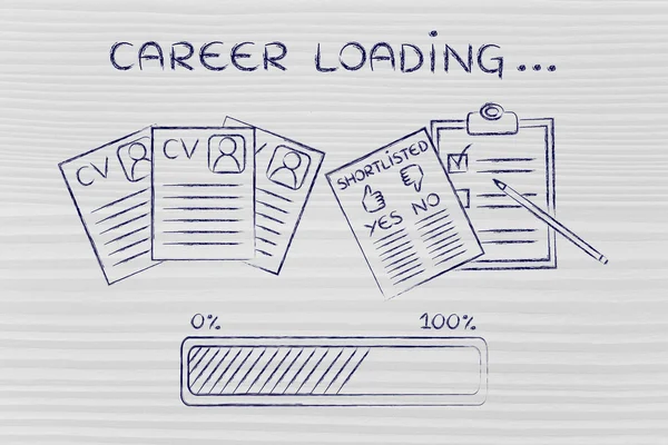 Concept of career loading — Stock Photo, Image