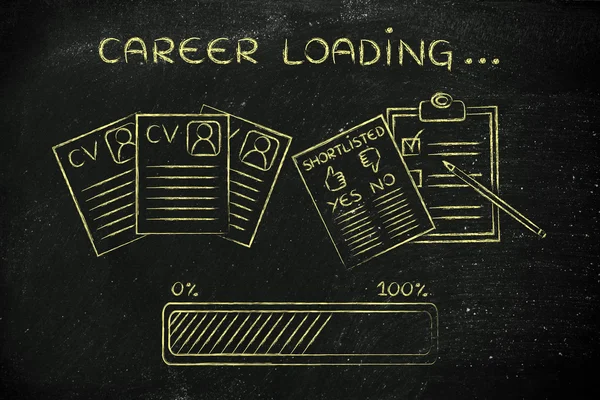 Concept of career loading — Stock Photo, Image