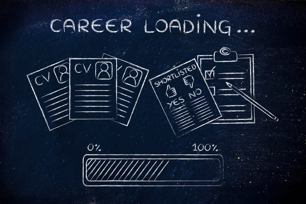 Concept of career loading — Stock Photo, Image