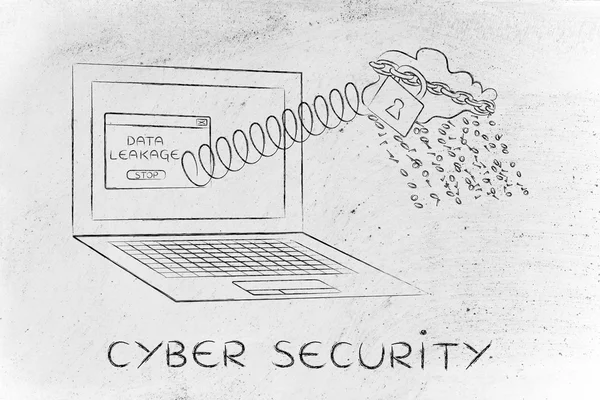 Concept of cyber security — Stock Photo, Image