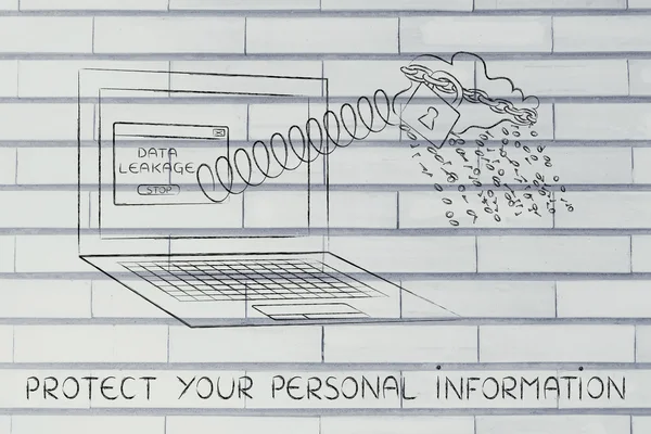 Konzept zum Schutz Ihrer persönlichen Daten — Stockfoto