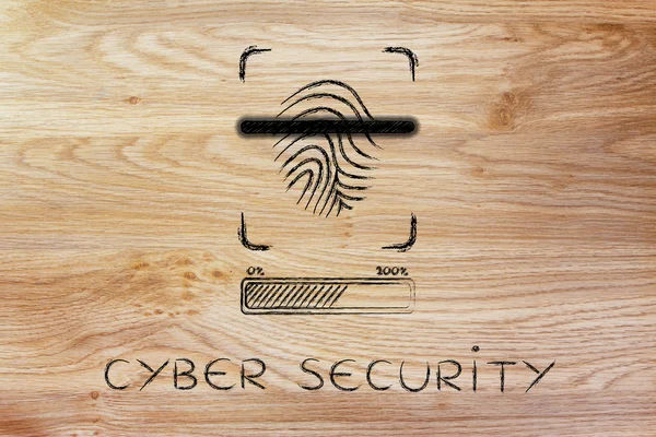 Pojęcie bezpieczeństwa cybernetycznego — Zdjęcie stockowe