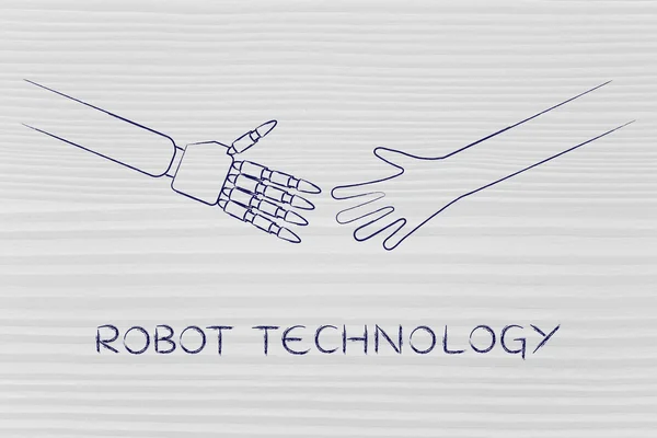 Conceito de tecnologia robótica — Fotografia de Stock