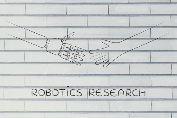 Conceito de pesquisa robótica — Fotografia de Stock