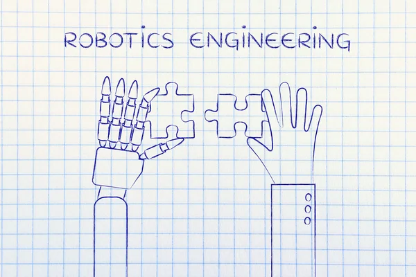 Concepto de ingeniería robótica —  Fotos de Stock