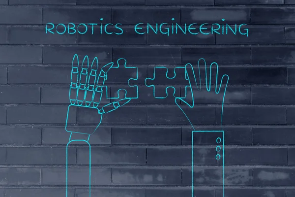 Concepto de ingeniería robótica —  Fotos de Stock