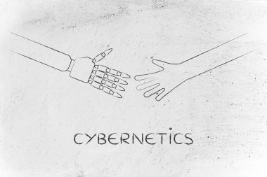 yaklaşık dokunmak, sibernetik insan ve robot eller