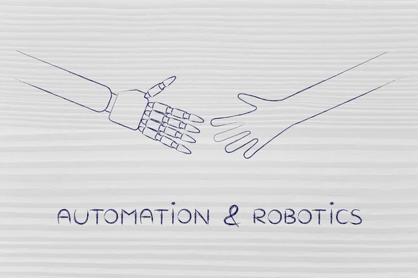 Concepto de automatización y robótica —  Fotos de Stock
