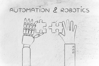 concept of automation & robotics clipart