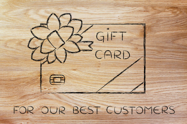 gift card for best customers illustration