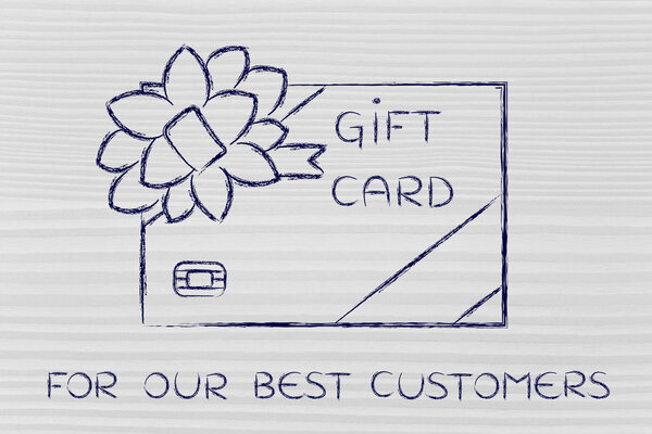 gift card for best customers illustration